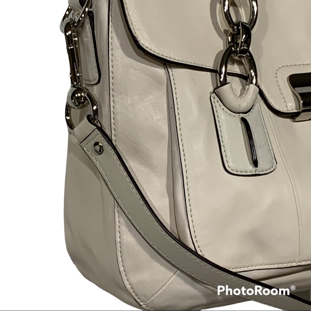 Coach Kristen Satchel Bag Classic Quiet Luxury Timeless Design Bone - Picture 11 of 15